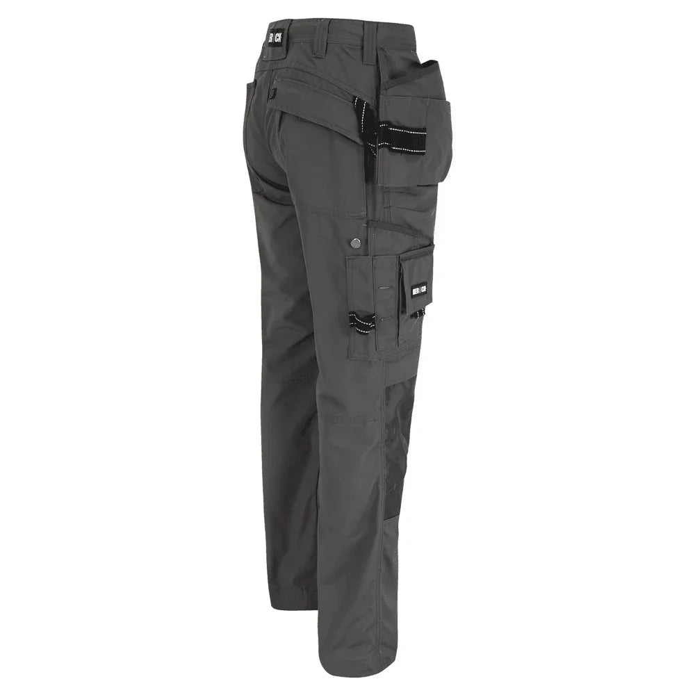 Herock Dagan Short Leg Water-Repellent Holster Pocket Kneepad Trousers Grey 40" Waist, 28" Leg