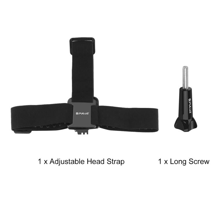 PULUZ Elastic Mount Belt Adjustable Head Strap for GoPro, Insta360 ONE R, DJI Osmo Action and Other Action Cameras, Head Strap