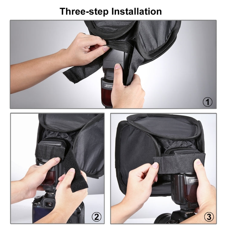 PULUZ Foldable Soft Flash Light Diffuser Softbox Cover, Size: 23cm x 23cm, 23cm Softbox