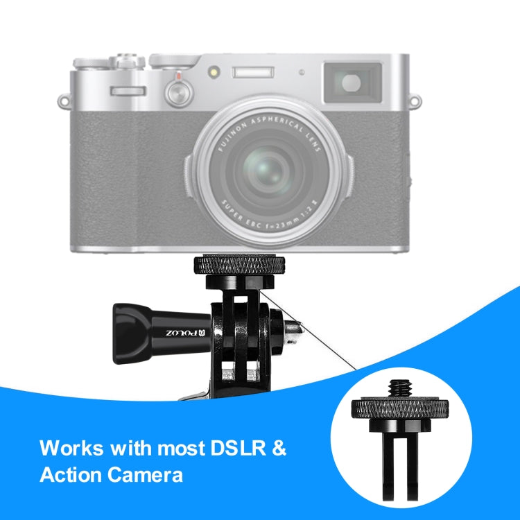 PULUZ 1/4-Inch Metal Tripod Mount Adapter for Action Cameras