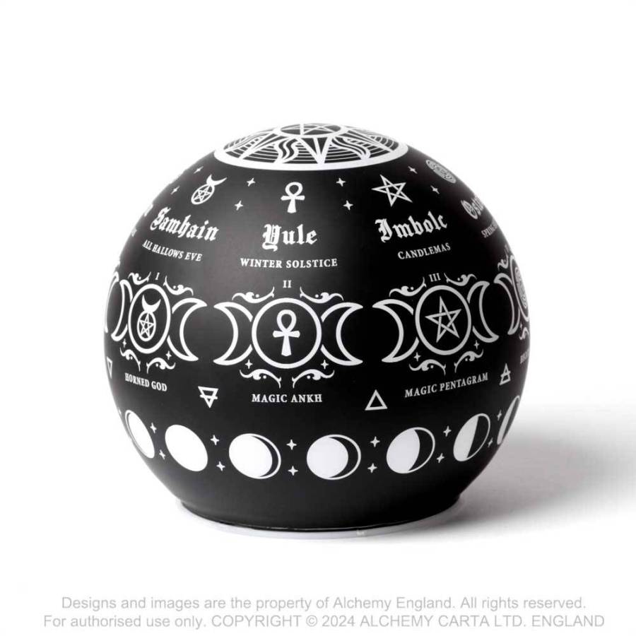 Alchemy Pagan Calendar Globe LED Light