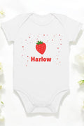 Custom Strawberry Baby Bodysuit