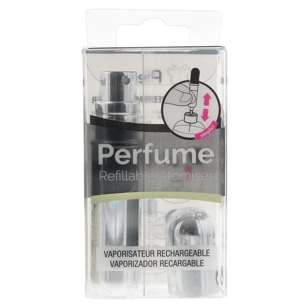 Pressit Refillable Perfume Spray Bottle 4ml - Silver