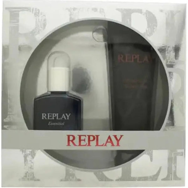 Replay Essential for Him Gift Set 30ml EDT Spray + 100ml Shower Gel