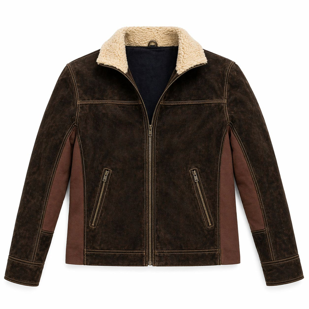 Rick Grimes Brown Suede Jacket
