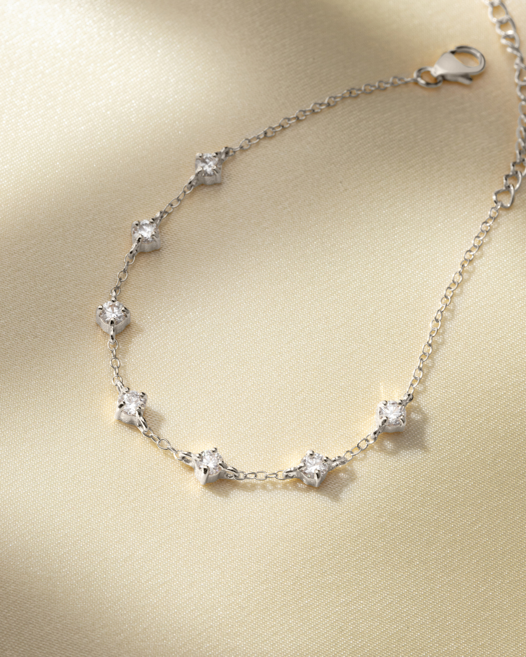 Moissanite Bracelet in Sterling Silver