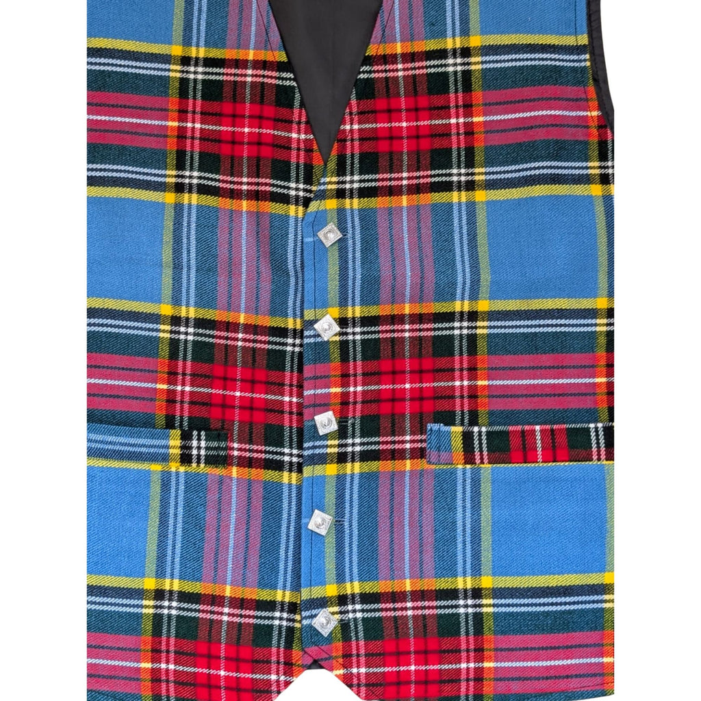 Macbeth Tartan Men’s Waistcoat – Traditional Scottish Plaid Vest for Highland Dress