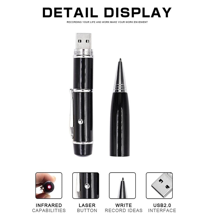 3 in 1 Laser Pen Style USB Flash Disk, Silver (8GB), 8GB (Silver)
