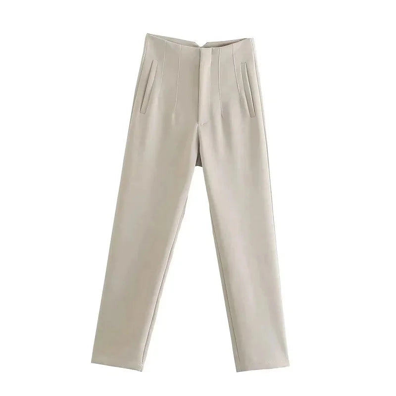 High waist Pants for Women Formal Pants Office outfits Pencil Trousers