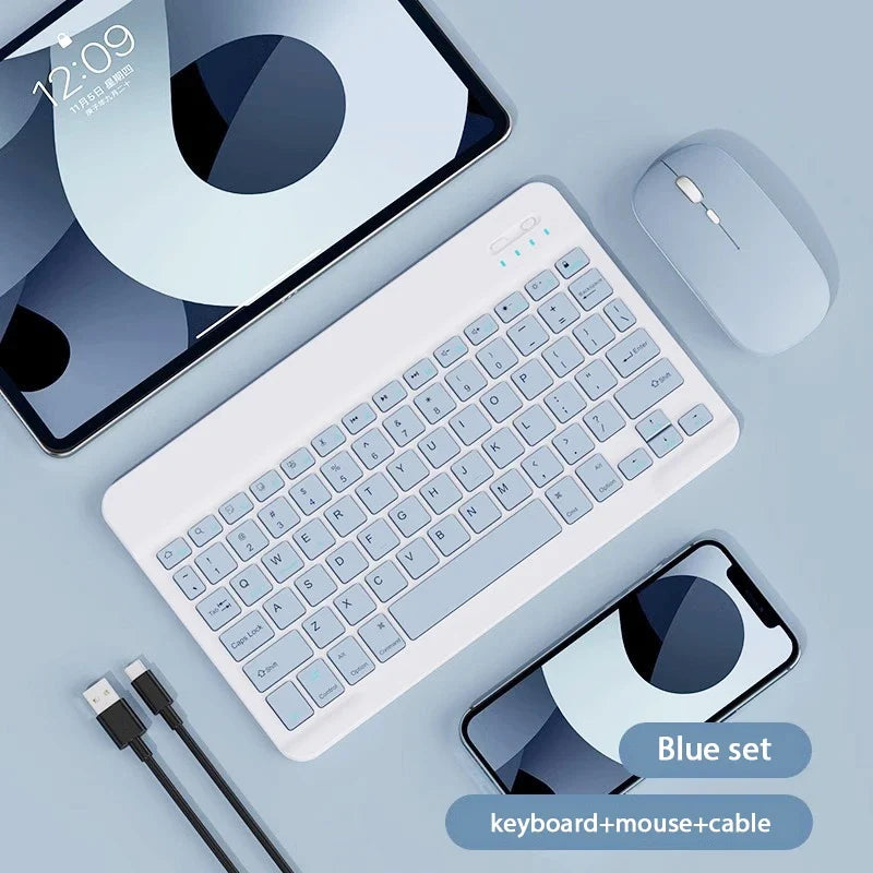 10 inch Magnetic Tablet Keyboard for iPad 2024 10.9 11 10.2 Bluetooth Rechargeable Keyboards for Xiaomi 6 Huawei Matepad 11.5