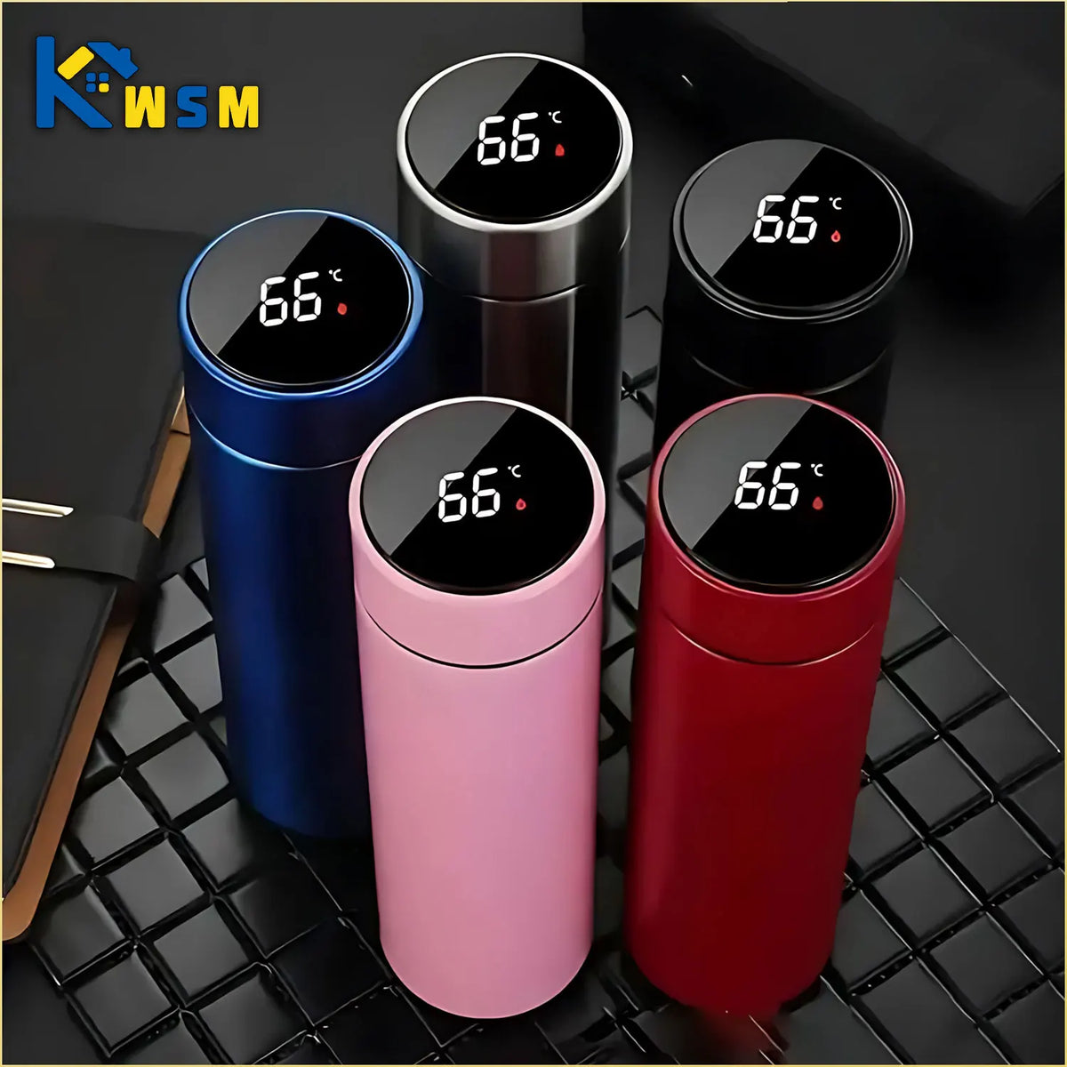 Temperature Display Thermos Cup with Temperature Display Stainless Steel Vacuum Insulated Cup