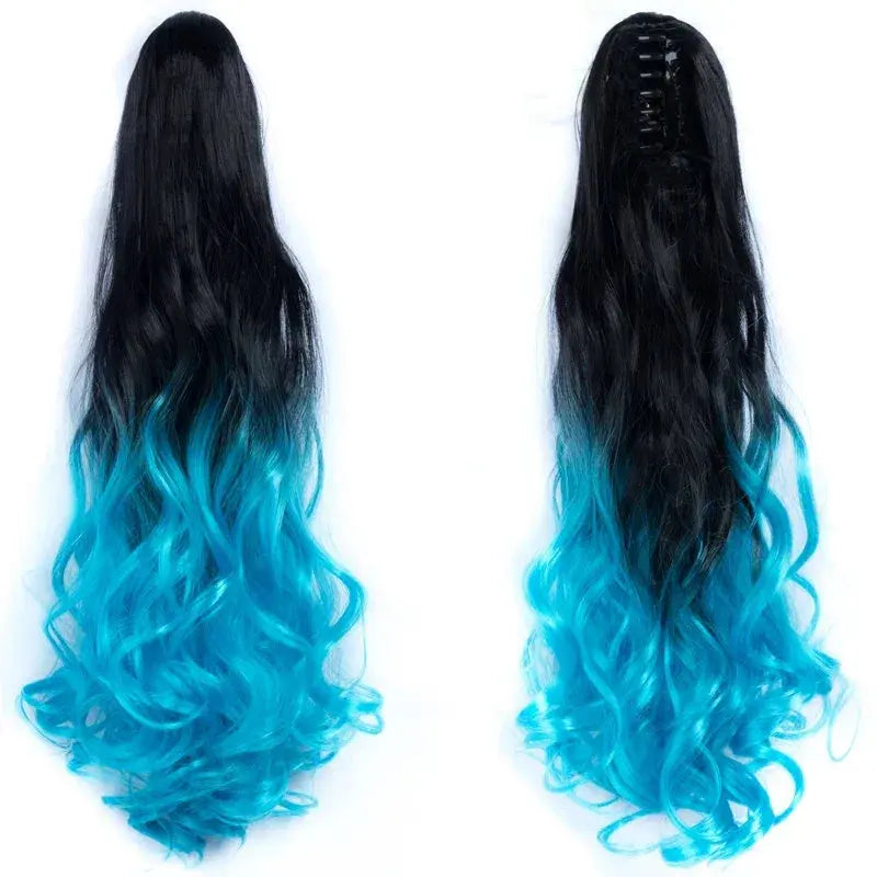 Claw Clip Wavy Ponytail