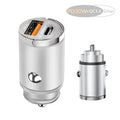 100W USB Car Charger Mini Fast Charging Dual Ports Phone Charger Type C QC3.0 PD Car Chargers for IPhone Xiaomi Huawei Samsung