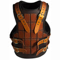 Medieval Brown and Beige leather Mercenarie Brigandine Armor, Viking SCA