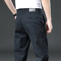 Cotton Cargo Trousers Men Outdoor Fit Straight Solid Color Sweatpants Man