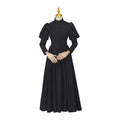 Victorian Gothic Mourning Bustle Ball Gown – Steampunk Day Dress