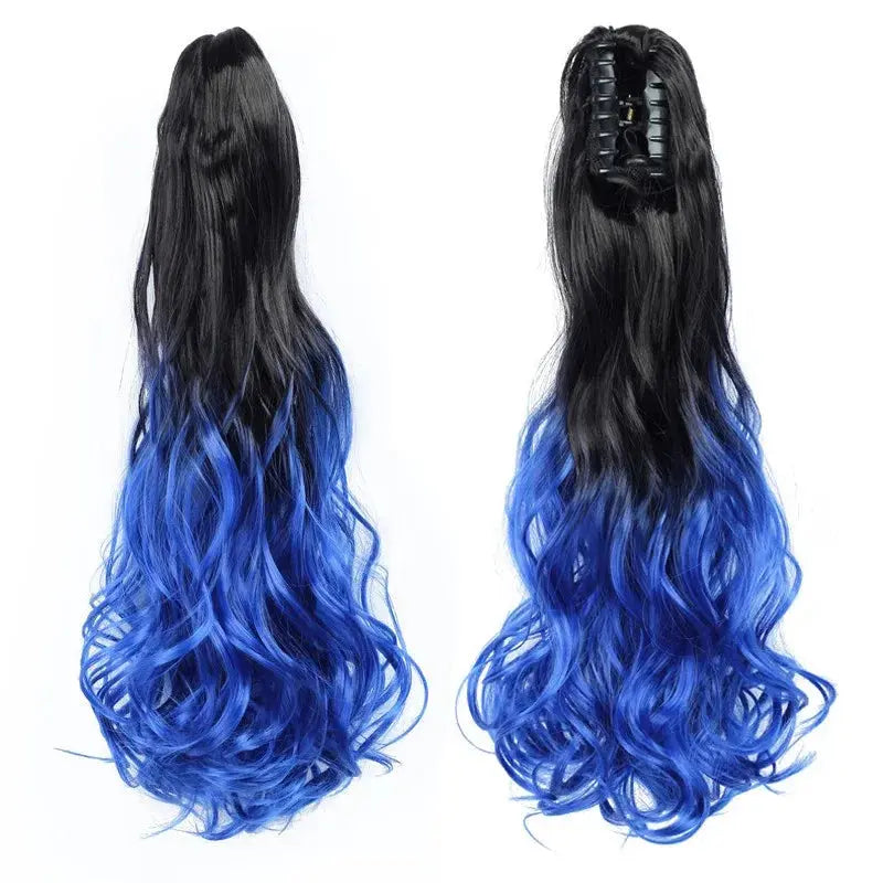 Claw Clip Wavy Ponytail