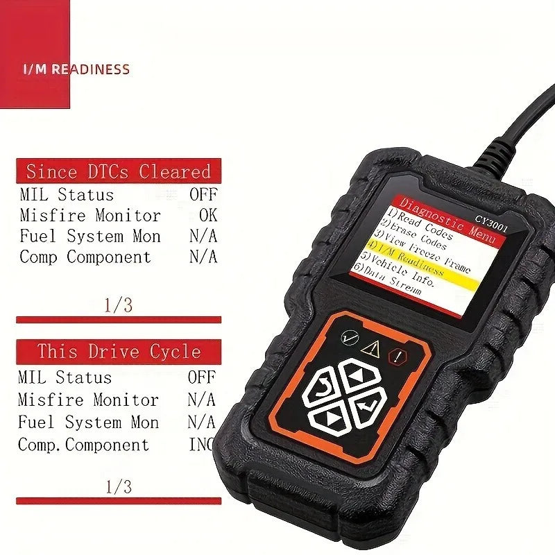 2024 OBDII Scanner Car Diagnostic Tool 3001 OBD2 Scanner, Engine Fault Code Reader Mode CAN Diagnostic Scan Tool for Obd2 Scanne