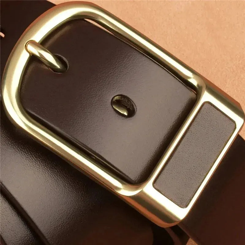 High-Quality Men's Pu Leather Belt with Buckle, Perfect for Jeans, Casual & Office Wear