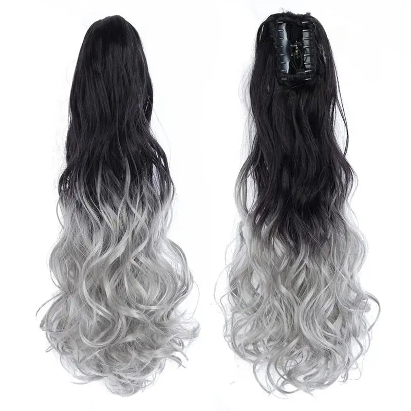 Claw Clip Wavy Ponytail
