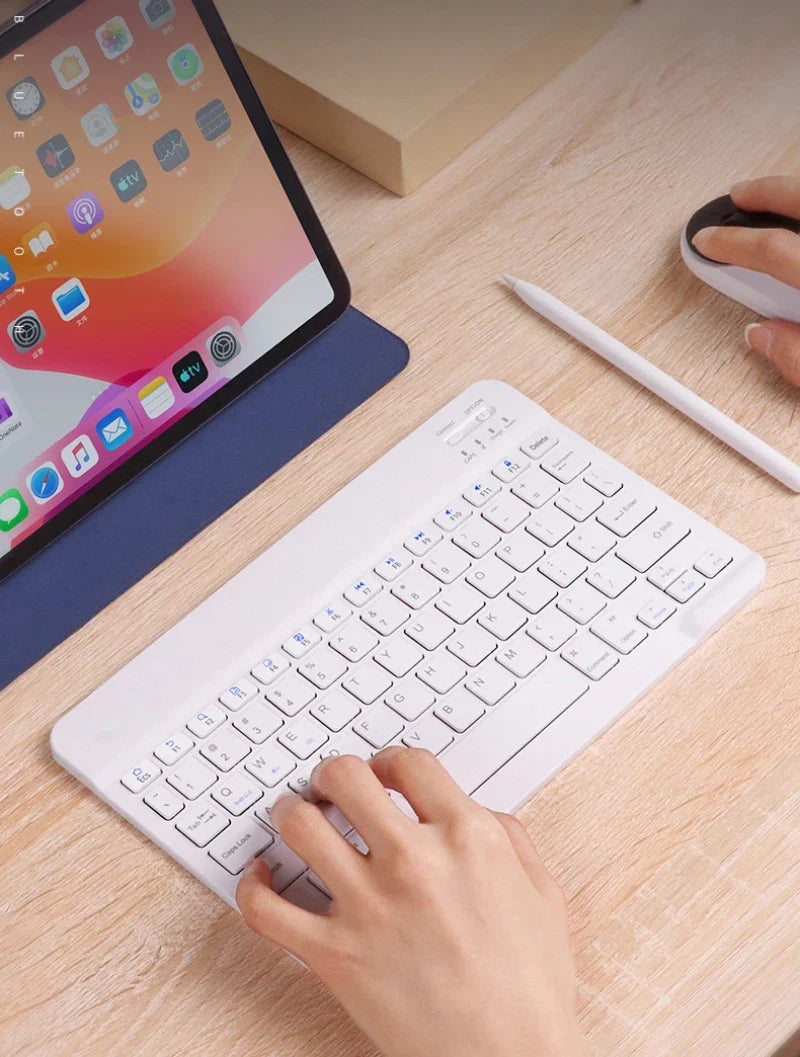 10 inch Magnetic Tablet Keyboard for iPad 2024 10.9 11 10.2 Bluetooth Rechargeable Keyboards for Xiaomi 6 Huawei Matepad 11.5