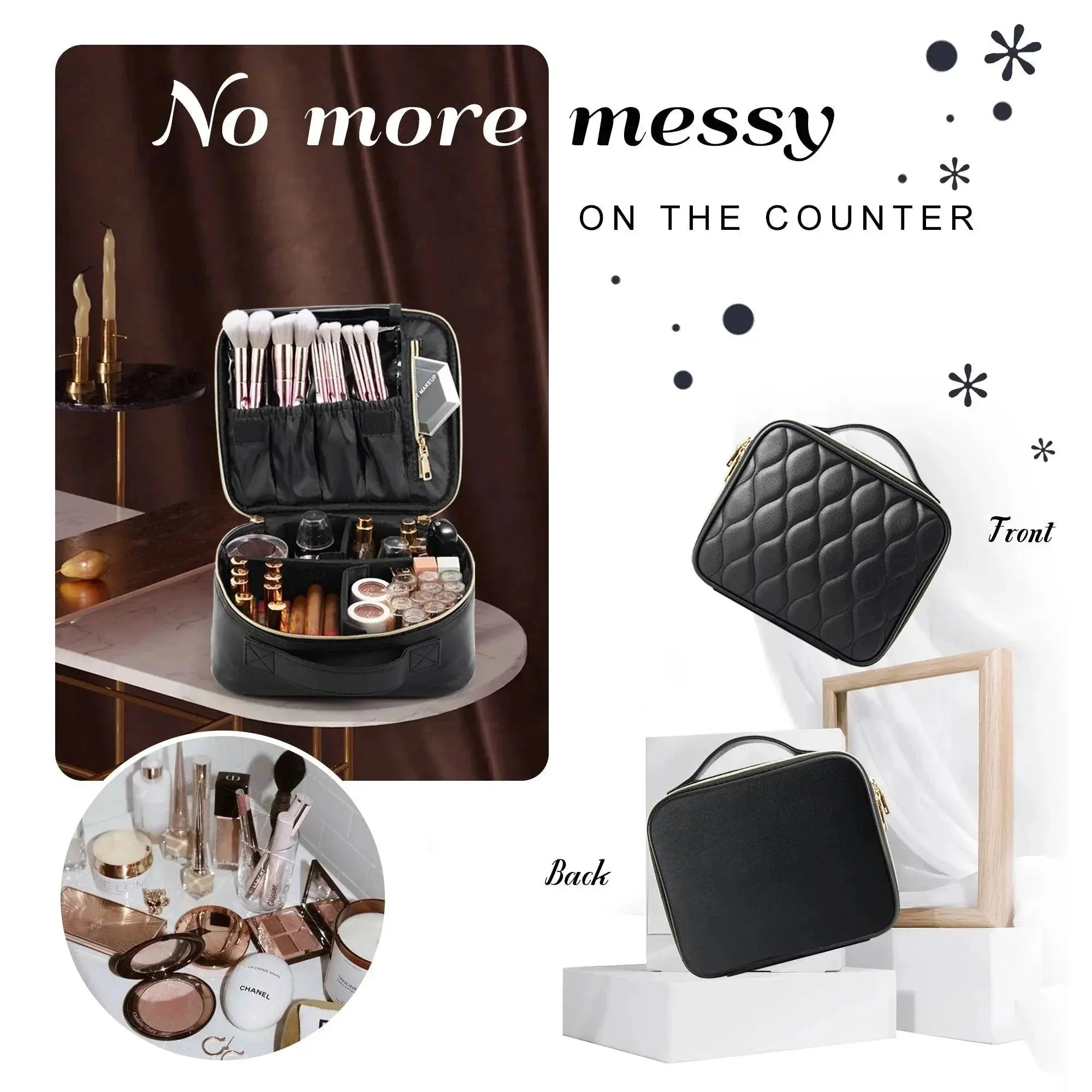 Cosmetic Brush Organizer Bag