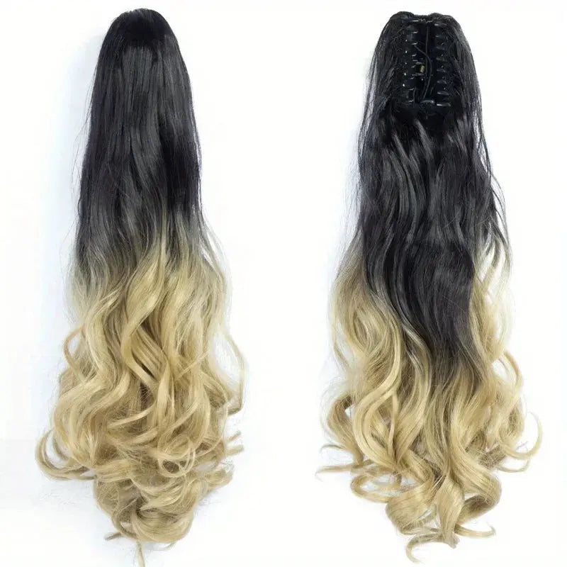 Claw Clip Wavy Ponytail