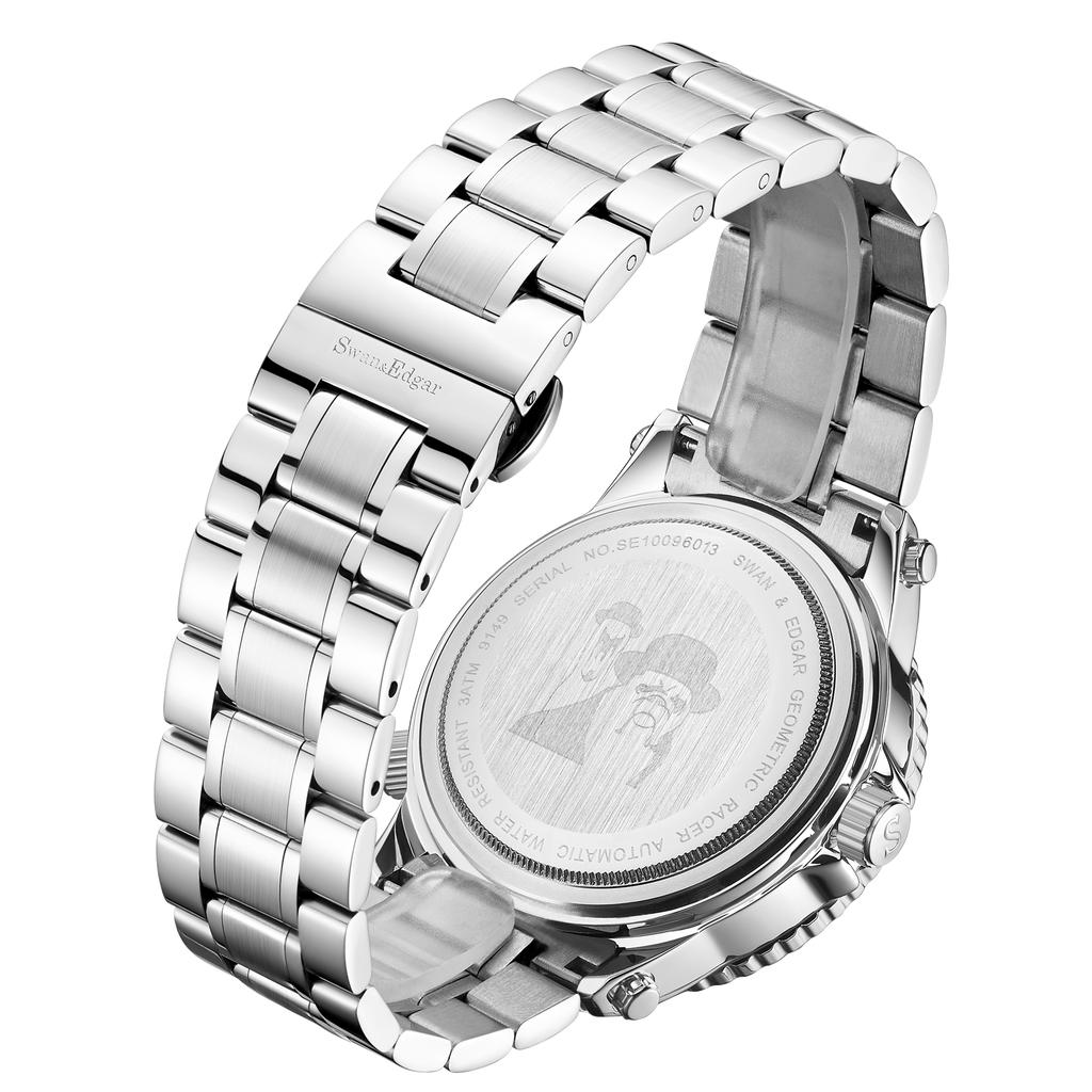 Limited Edition Swan & Edgar Hand Assembled Geometric Racer Automatic Steel