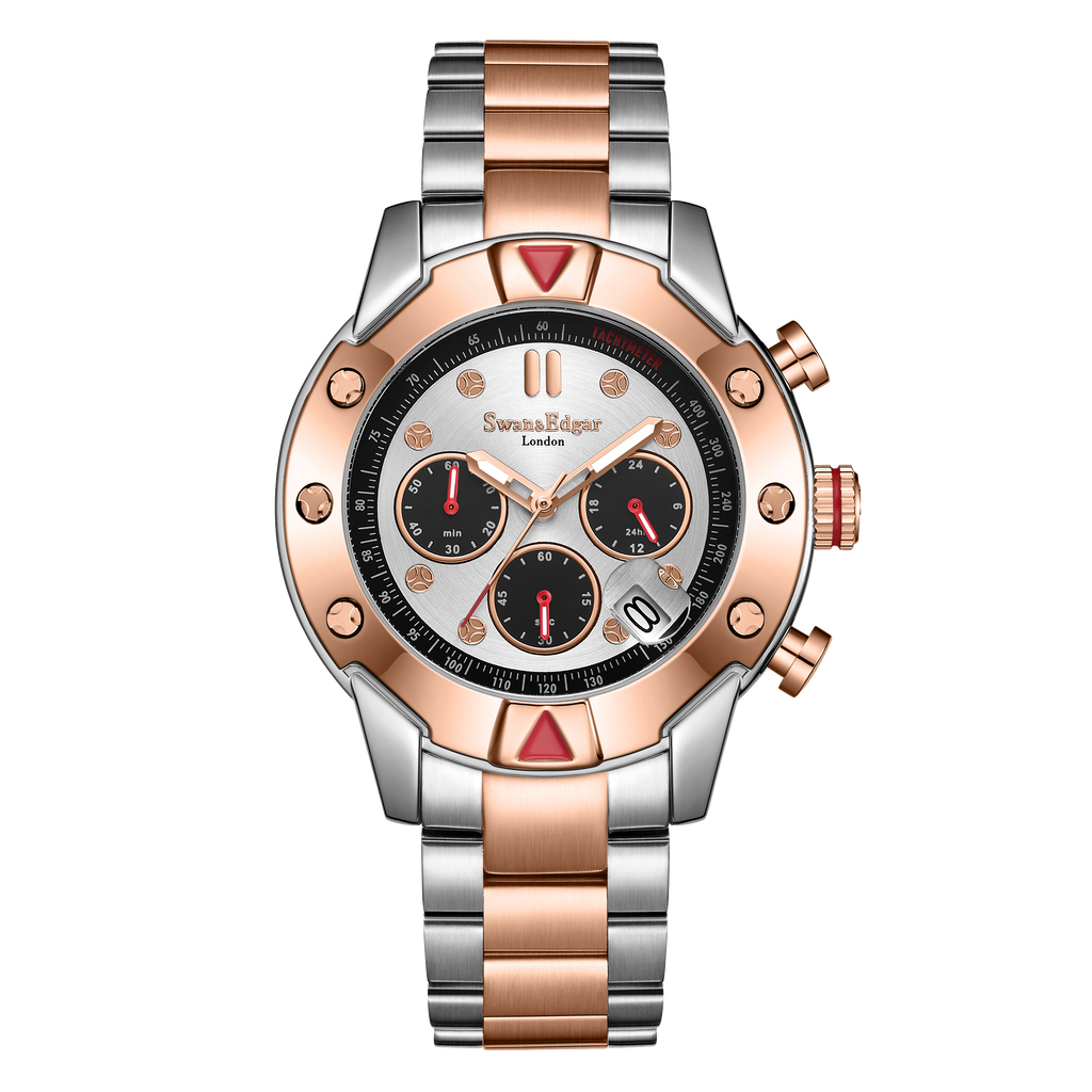 Limited Edition Swan & Edgar Hand Assembled Mechanical Quartz Hybrid Two Tone