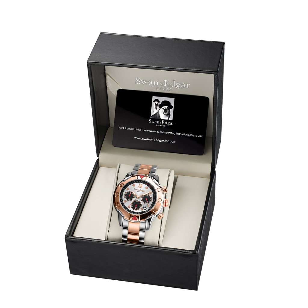 Limited Edition Swan & Edgar Hand Assembled Mechanical Quartz Hybrid Two Tone