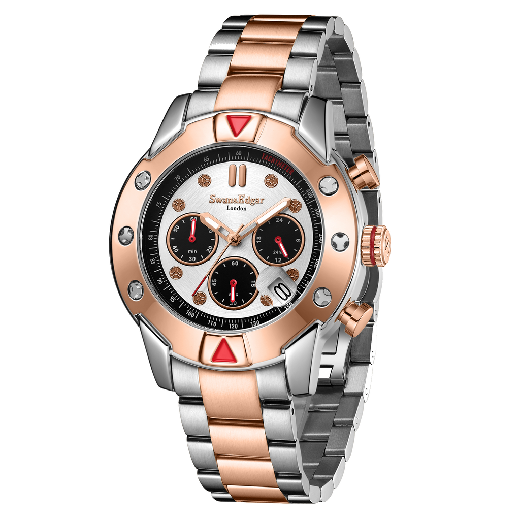 Limited Edition Swan & Edgar Hand Assembled Mechanical Quartz Hybrid Two Tone