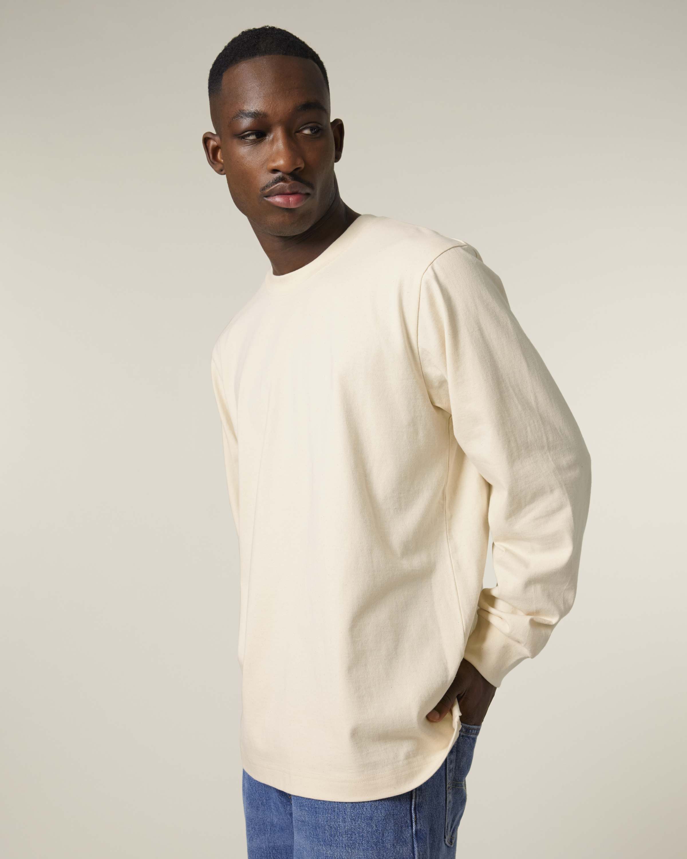 Organic Heavyweight Relaxed Long Sleeve T-shirt: Unisex