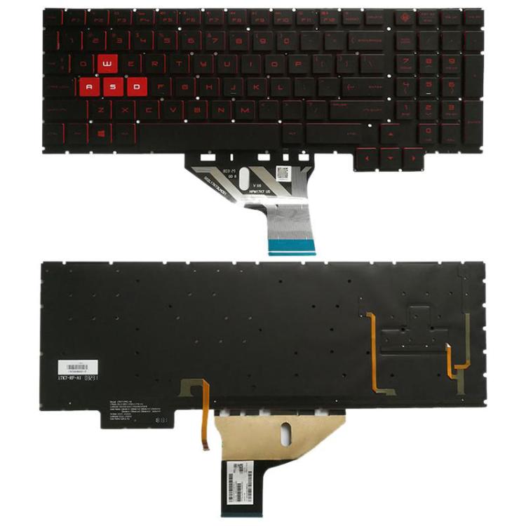US Version Keyboard with Keyboard Backlight for HP Omen 15-CE 15-CE000 15-CE026TX 15-CE005TX 15-CE006TX 15-CE001TX 15-CE002TX, For Omen 15-CE (US)