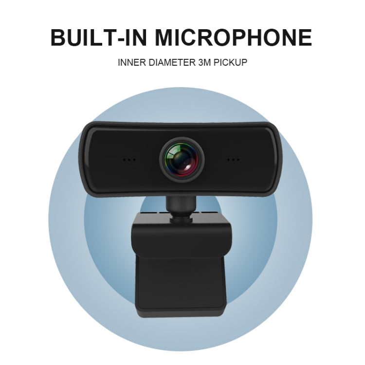 C3 400W Pixels 2K Resolution Auto Focus HD 1080P Webcam 360 Rotation For Live Broadcast Video Conference Work WebCamera With Mic USB Driver-free, C3