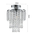 KOMORE Crystal Mount Ceiling Light 23cm /25cm / 30cm Dia for Living Room, Bedroom, Kitchen
