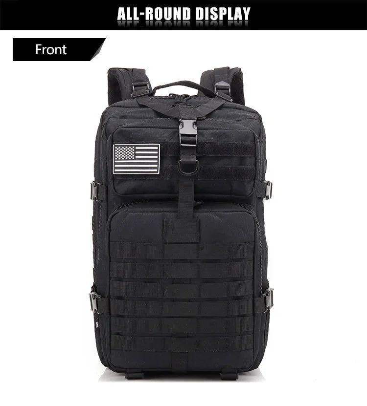 QT&QY 30/50L Tactical Backpacks Man Traveling Bags Survival Outdoor 3P Assault Pack EDC Molle Pack hiking Trekking Hunting Bag