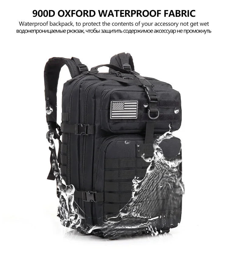 QT&QY 30/50L Tactical Backpacks Man Traveling Bags Survival Outdoor 3P Assault Pack EDC Molle Pack hiking Trekking Hunting Bag