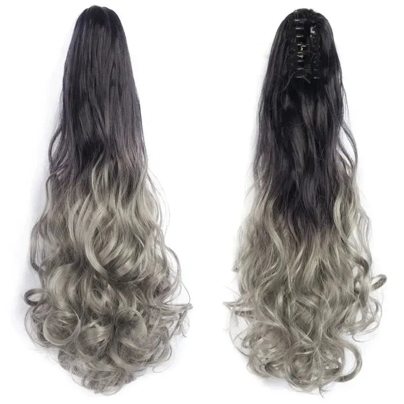 Claw Clip Wavy Ponytail