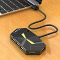 0.6CM/1.2M HUB 7-port Compatible USB2.0 Expansion Splitter Laptop Connect Hard Drive Computer TYPE-C Stable Transfer Data