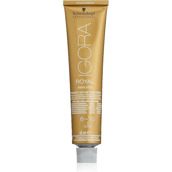 Schwarzkopf Igora Royal Absolutes Anti-Age Permanent Color Creme 60ml - 6-70