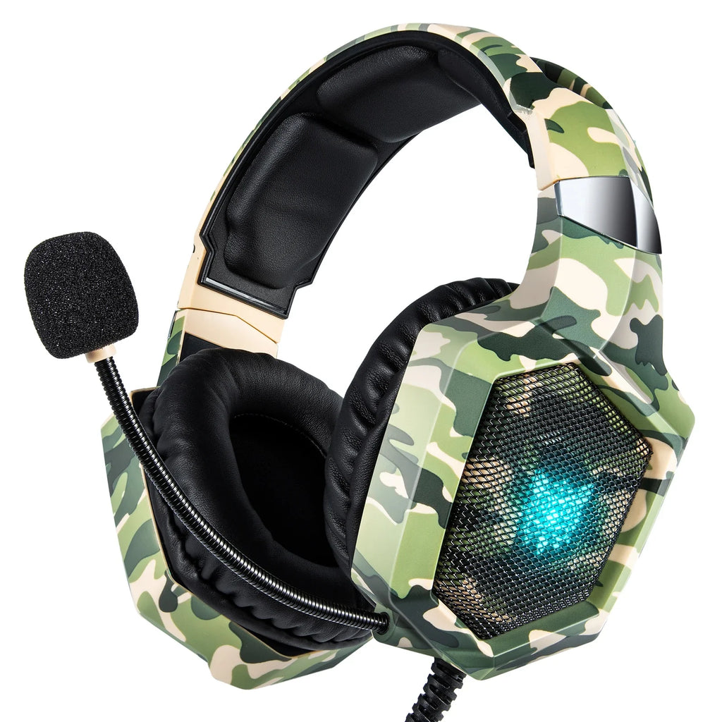 K8 Gaming Headphones with Flexible HD Mic RGB Gaming Headset