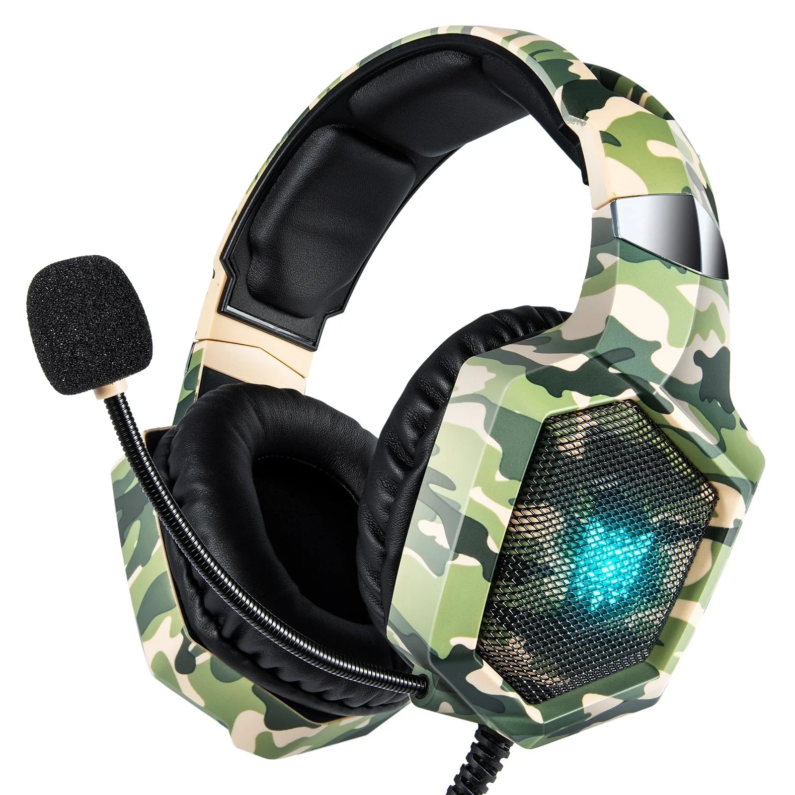 K8 Gaming Headphones with Flexible HD Mic RGB Gaming Headset