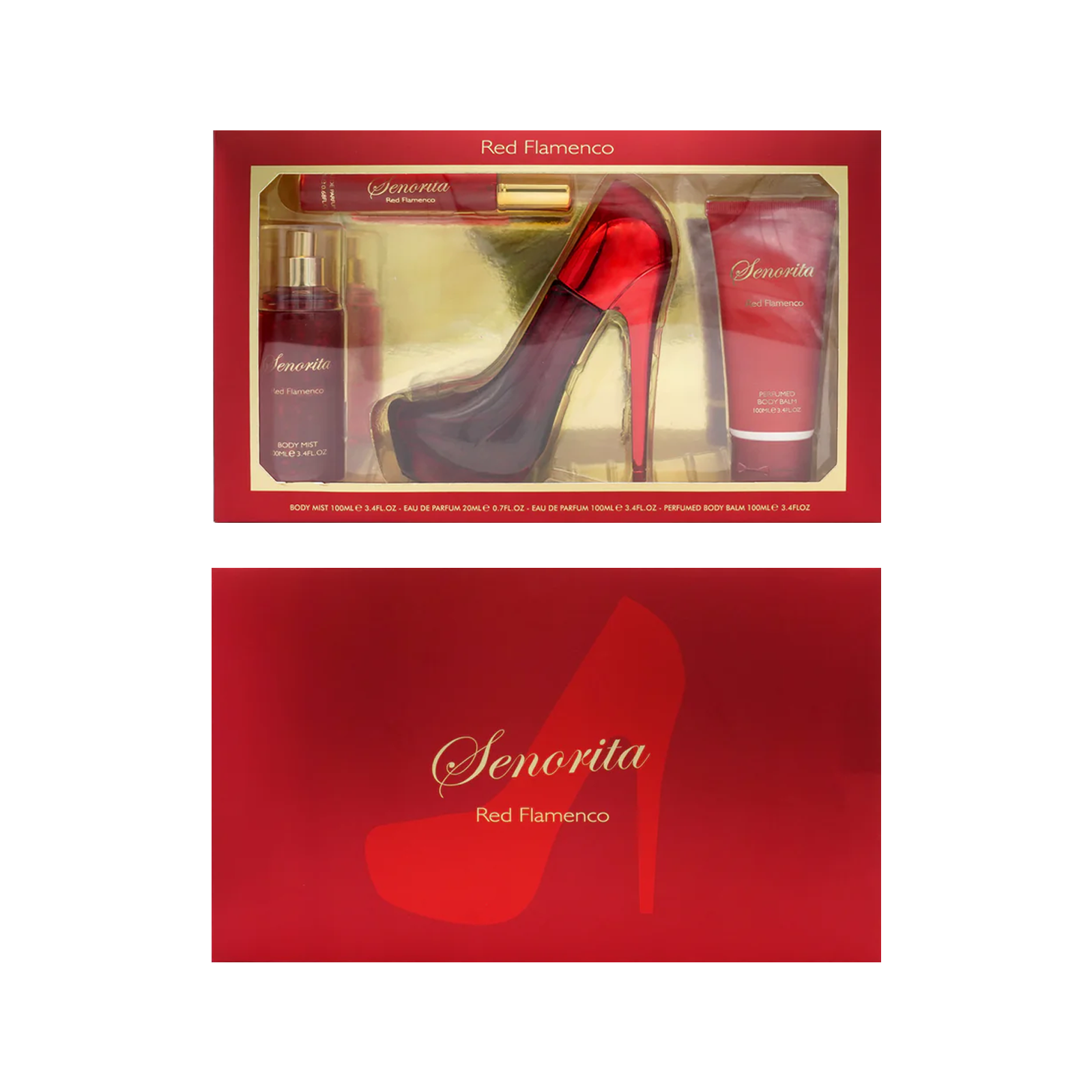 Senorita Red Flamenco Exquisite Fragrance Collection for Women 4pc Gift Set