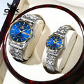 Golden Stainless Steel Couple Watches