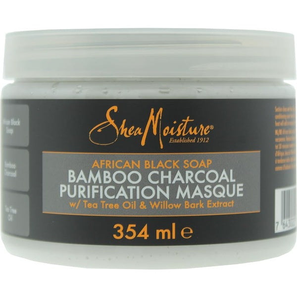 Shea Moisture African Black Soap Bamboo Charcoal Purification Masque 354ml