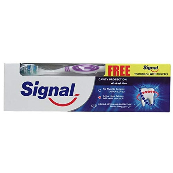 Signal Cavity Protection Toothpaste 100ml + Toothbrush