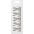 Fashion Jewelry 10 Medium Snap Pins for Secure, Stylish Hold - Silver