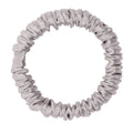 Silver Silk Scrunchie - Skinny