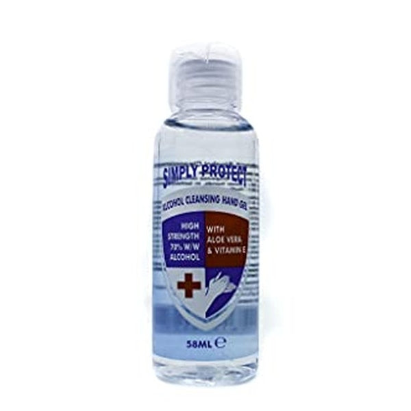 Simply Protect 70% Alcohol Hand Sanitising Gel 58ml