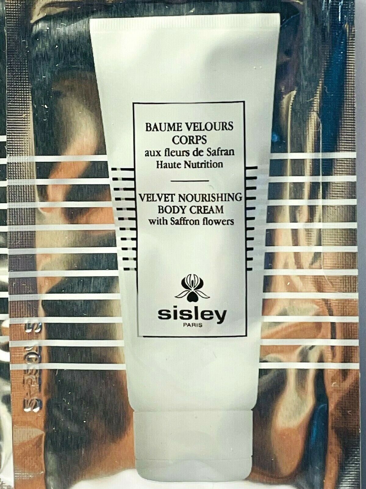 Sisley Velvet Nourishing Body Cream With Saffron Flowers 8ml 0.27 fl. oz. official skincare samples perfume tester